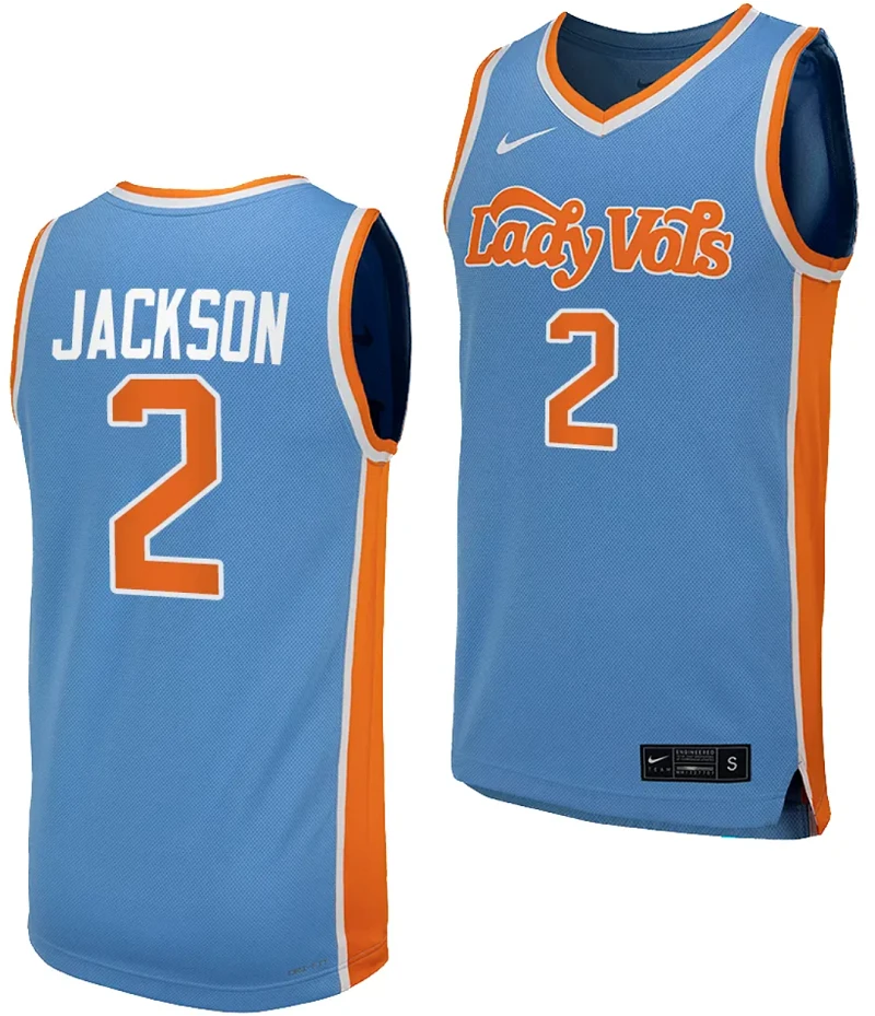 Rickea Jackson Jersey #2 Tennessee Lady Vols Replica College Basketball Blue Uniform by My store basketball