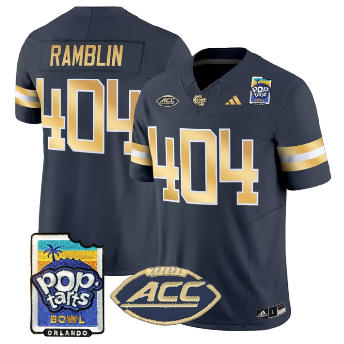 Ramblin Jersey #404 Georgia Tech Jackets Pop-Tarts Bowl Stitched by My Store NCAA Football Jerseys