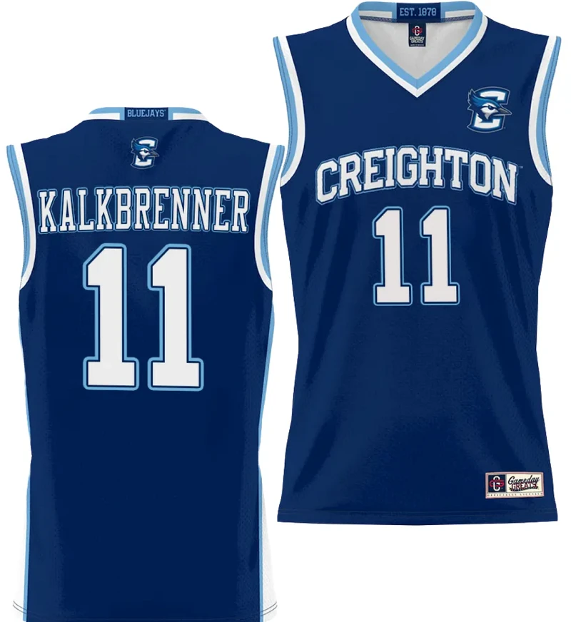 Ryan Kalkbrenner Jersey #11 Creighton Bluejays College NIL Basketball Lightweight Blue by My store basketball
