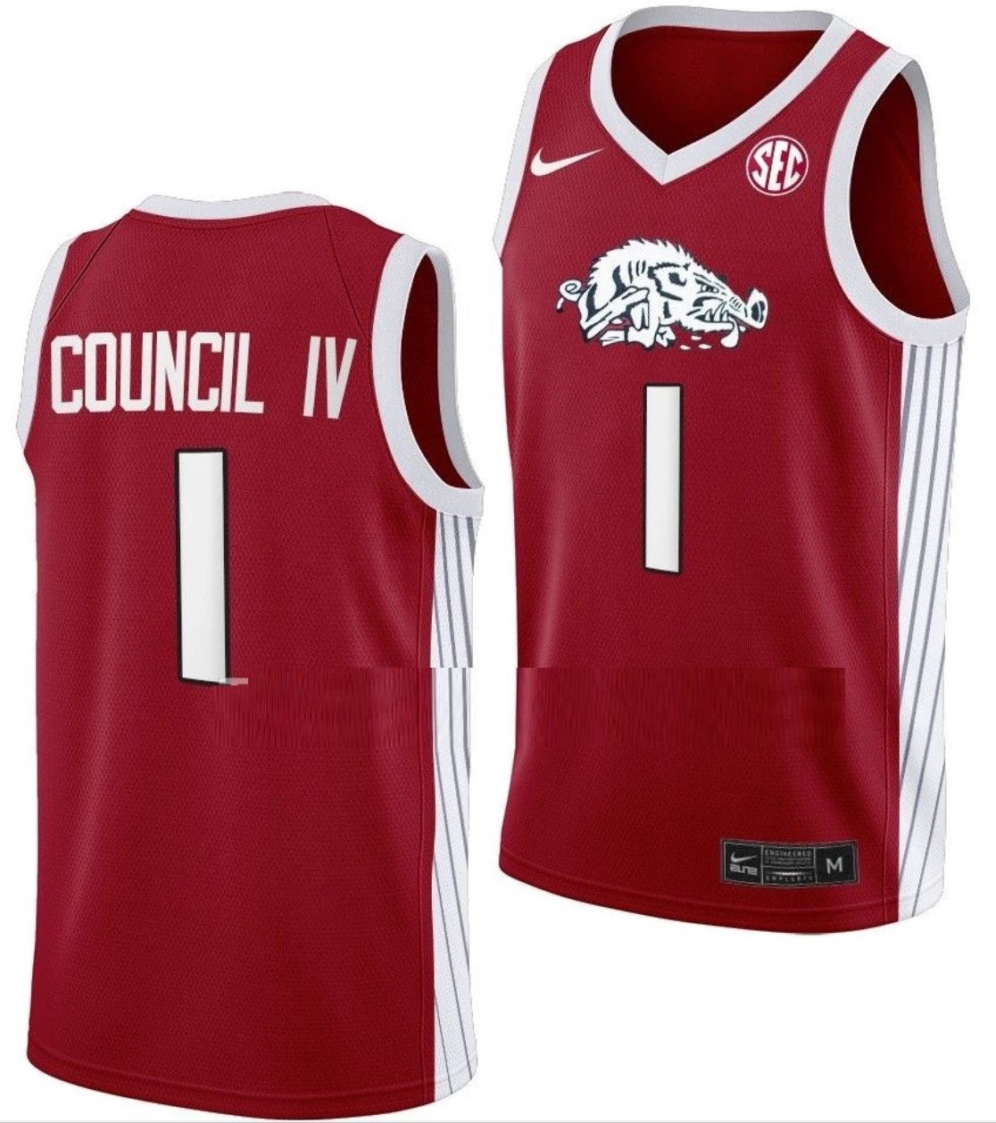 Ricky Council IV Jersey Arkansas Razorbacks College Basketball 100 Season #1 by My store basketball