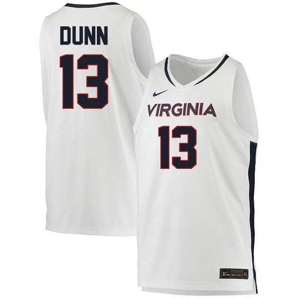 Ryan Dunn Jersey #13 Virginia Cavaliers College Basketball Stitched White by My store basketball