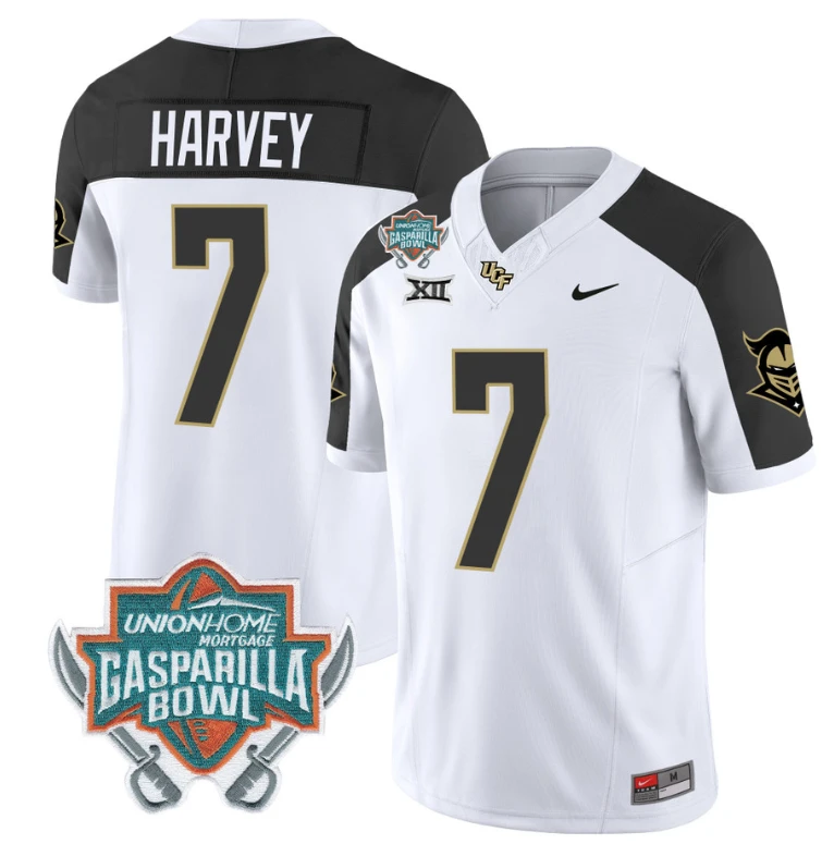 RJ Harvey Jersey #7 UCF Knights Unionhome Patch Vapor Football Stitched Inverted by My Store