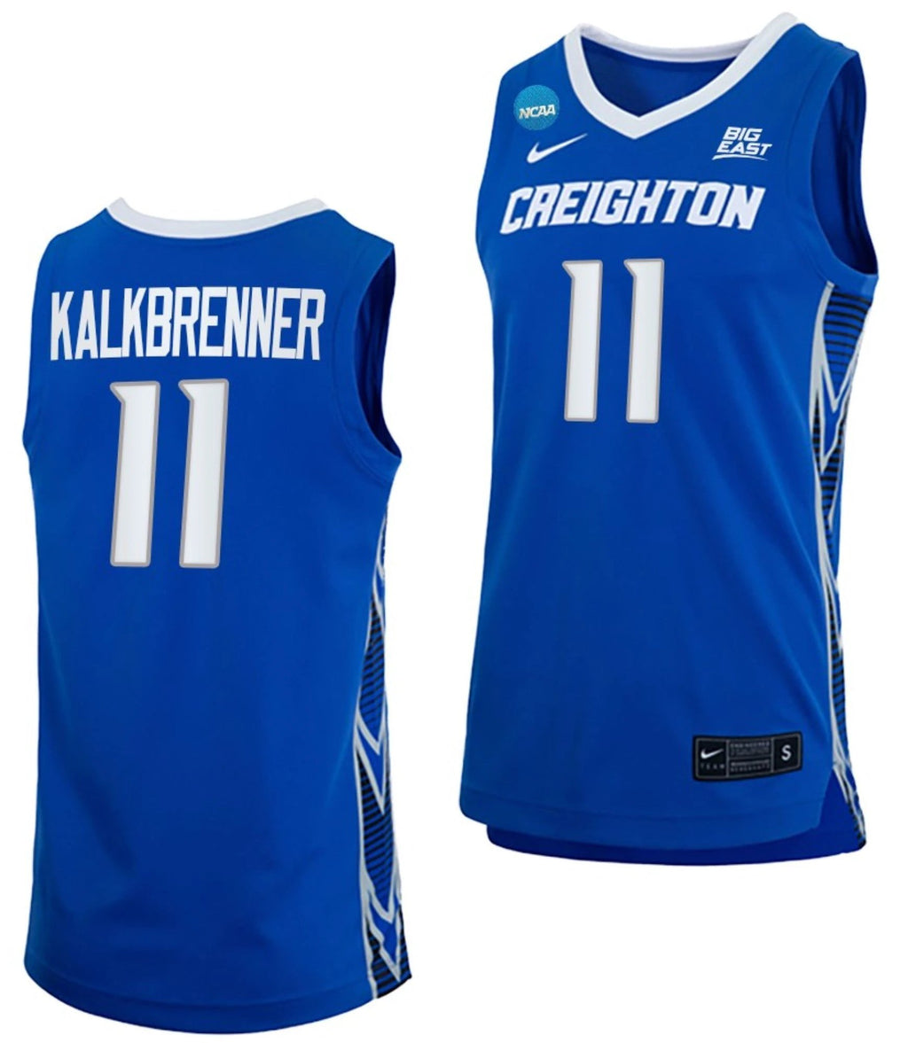 Ryan Kalkbrenner Jersey Creighton Bluejays College Basketball 2023 NCAA March Madness Blue #11 by My store basketball