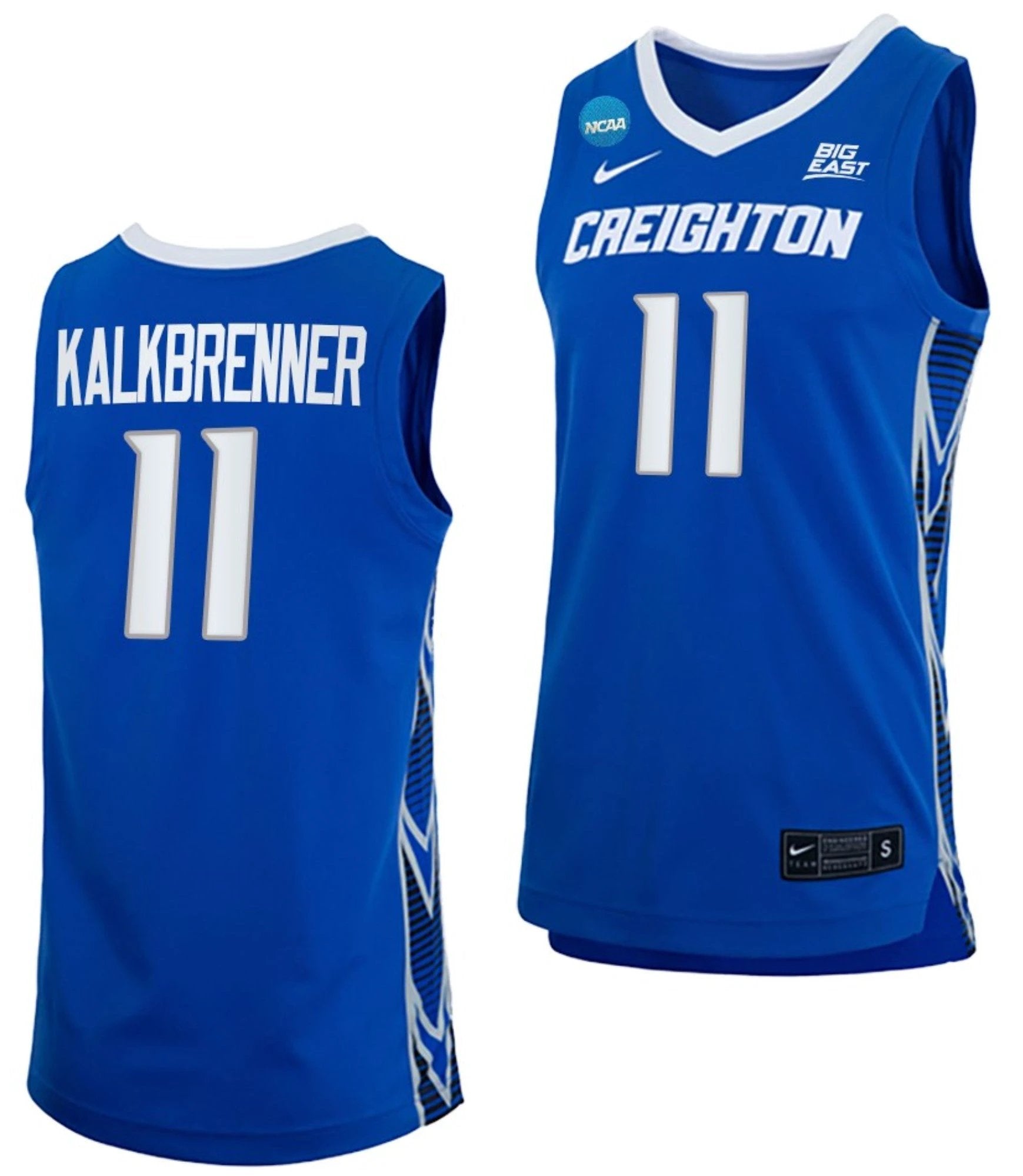 Ryan Kalkbrenner Jersey Creighton Bluejays College Basketball 2023 NCAA March Madness Blue #11 by My store basketball