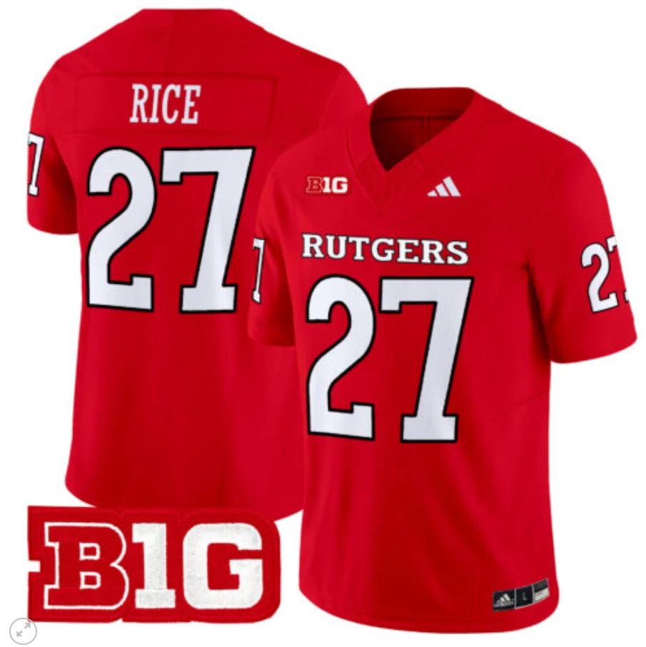 Ray Rice Jersey #27 Rutgers Scarlet Knights Vapor Limited Football Red (Copy) by My Store