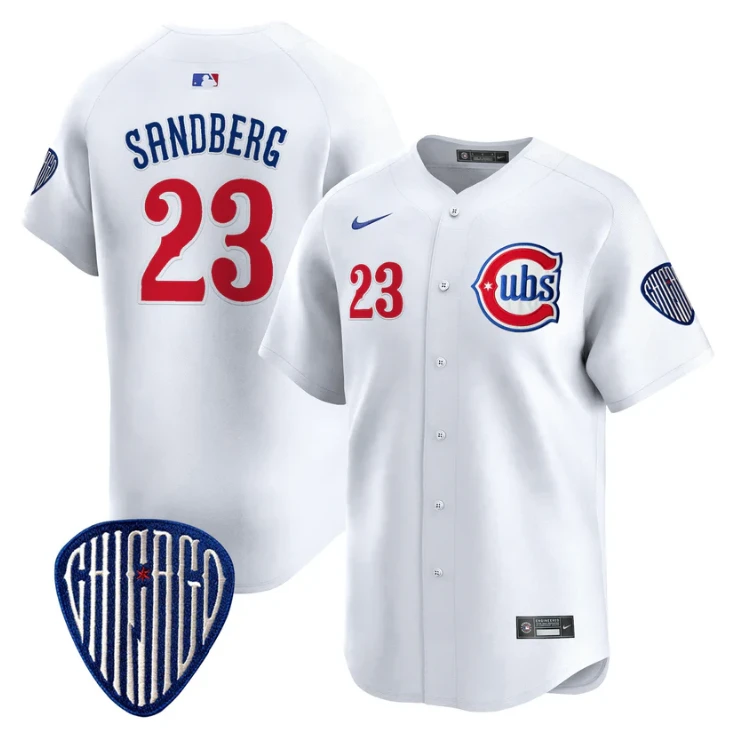 Ryne Sandberg Jersey #23 Chicago Cubs Blue Alternate Vapor Premier Limited Stitched White by My Store