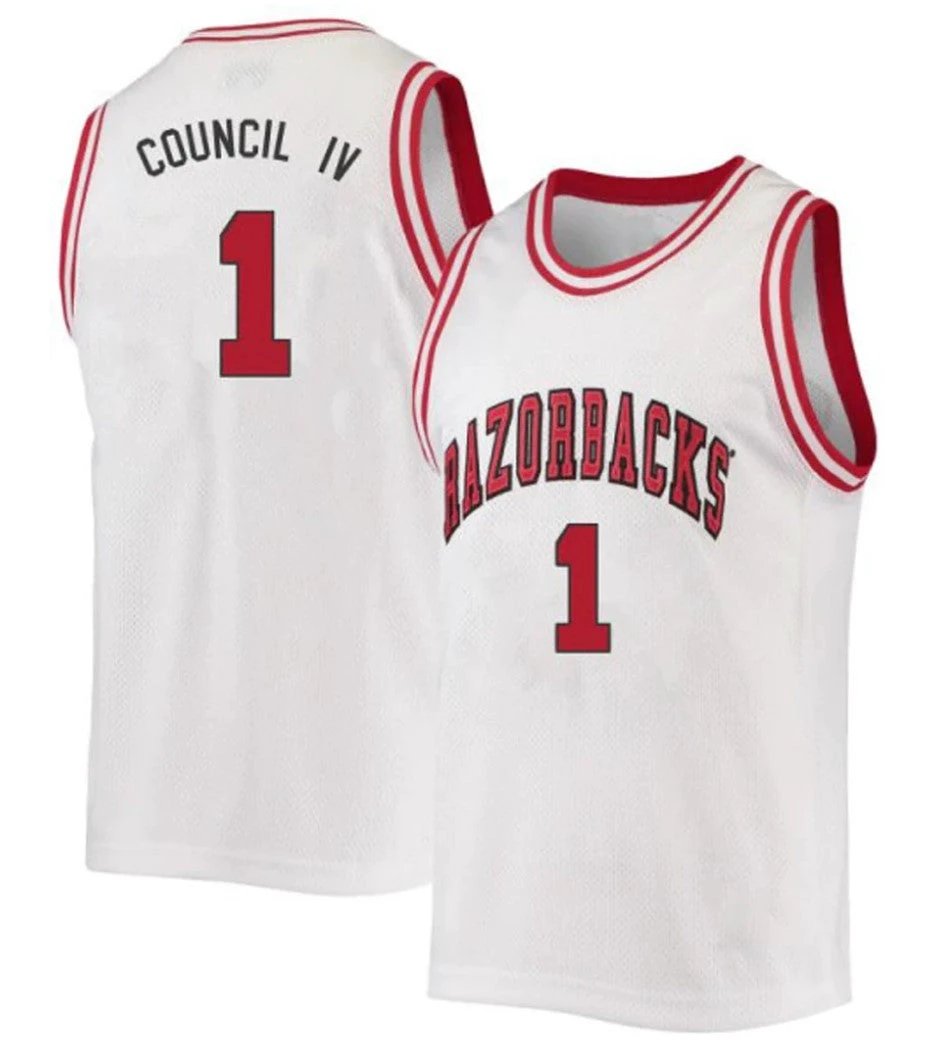 Ricky Council IV Jersey Arkansas Razorbacks College Basketball 100 Season #1 by My store basketball