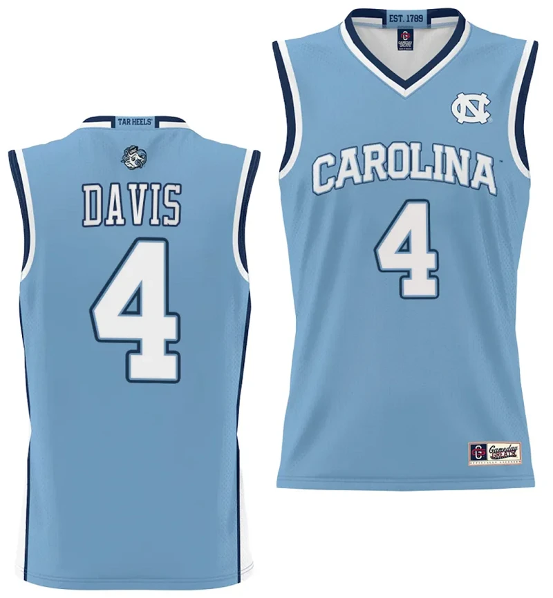 RJ Davis Jersey #4 UNC Tar Heels College NIL Basketball Lightweight by My store basketball