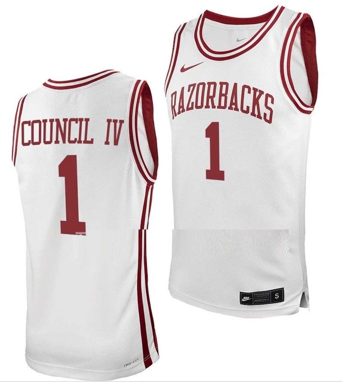 Ricky Council IV Jersey Arkansas Razorbacks College Basketball 100 Season #1 by My store basketball