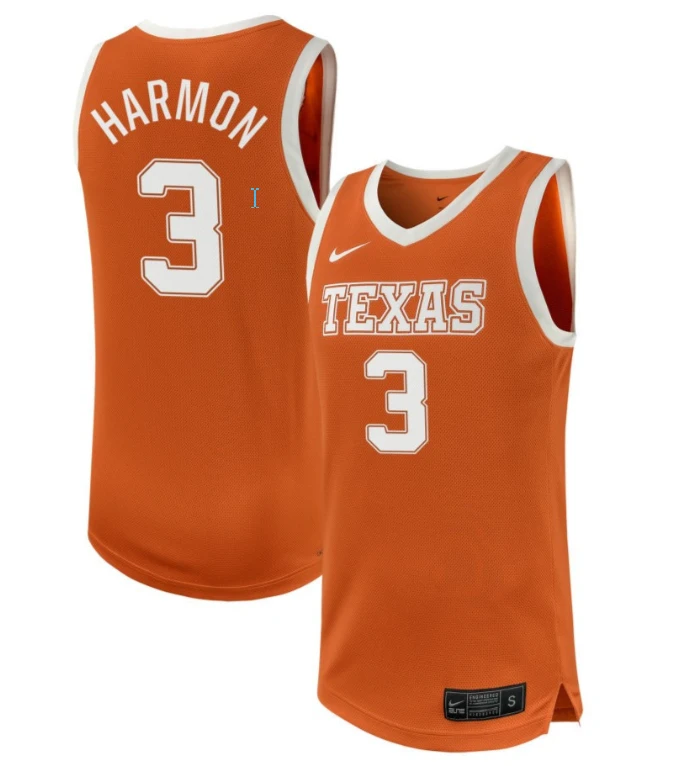 Rori Harmon Jersey #3 Texas Longhorns NIL Basketball Texas Orange by My store basketball