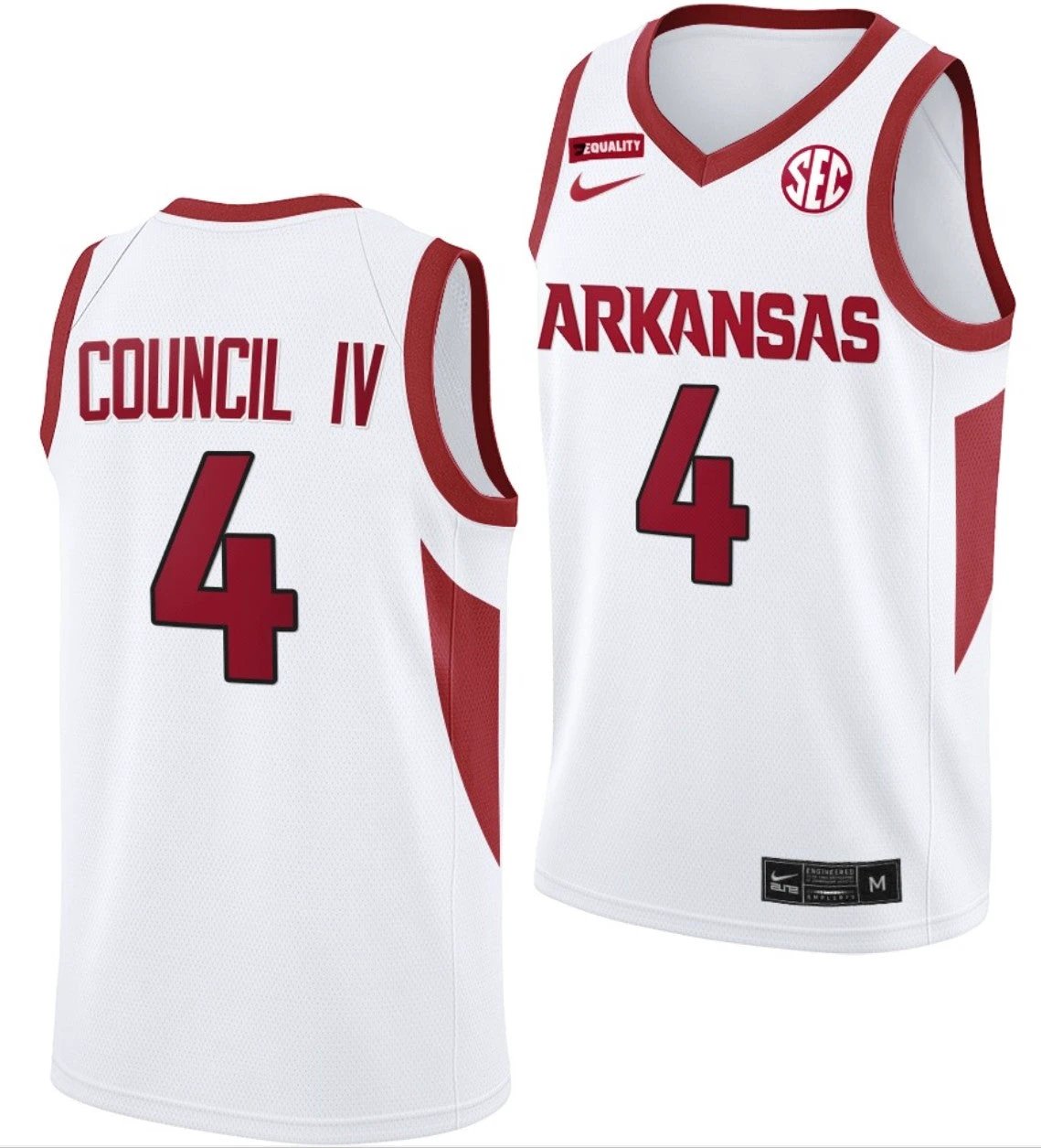 Ricky Council IV Jersey Arkansas Razorbacks College Basketball #4 by My store basketball