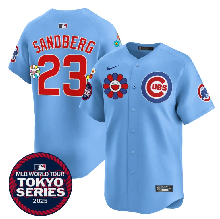 Ryne Sandberg Jersey #23 Chicago Cubs Tokyo Series 2025 Vapor Premier Limited Stitched Blue by My Store