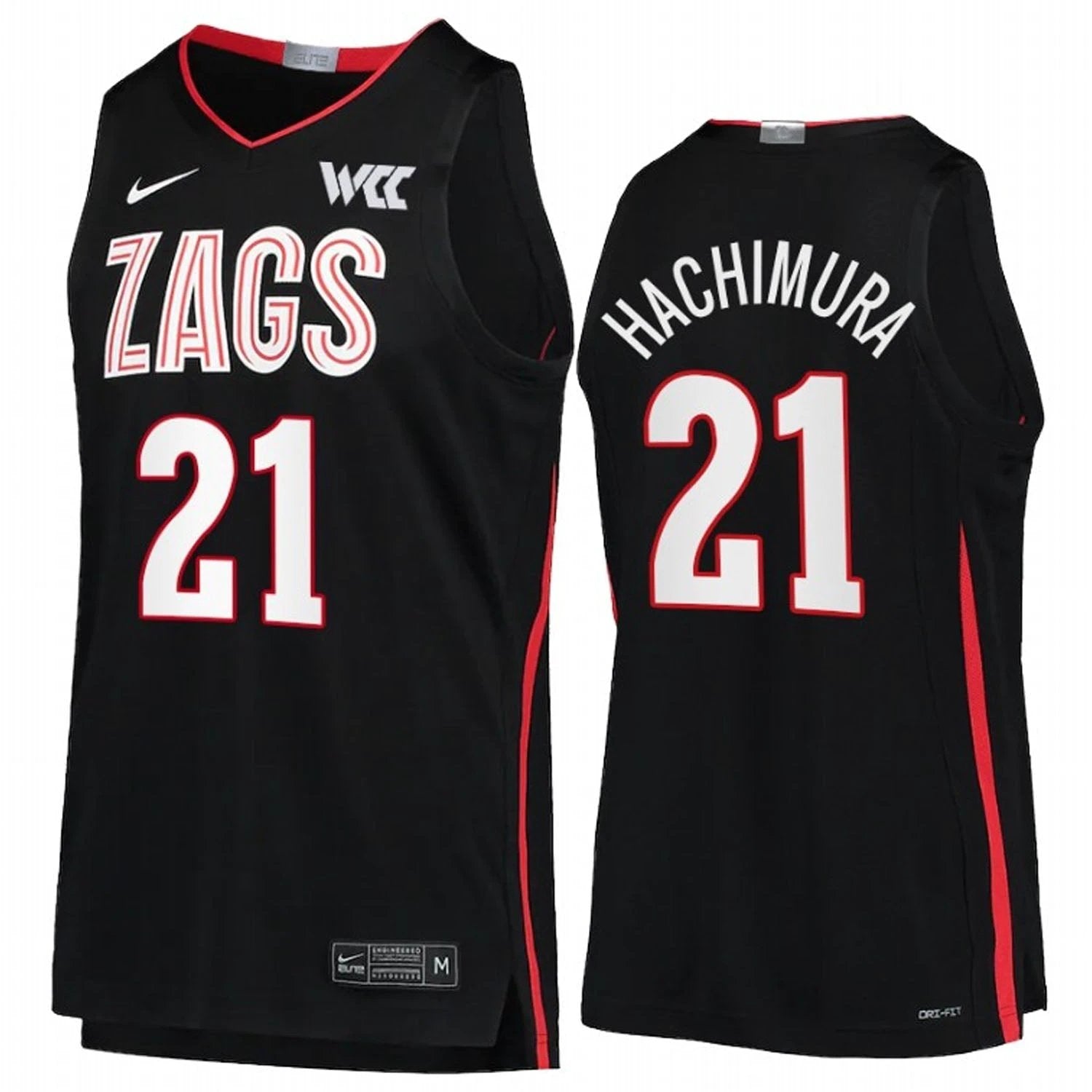 Rui Hachimura Jersey Gonzaga Bulldogs College Basketball Black #21 by My store basketball