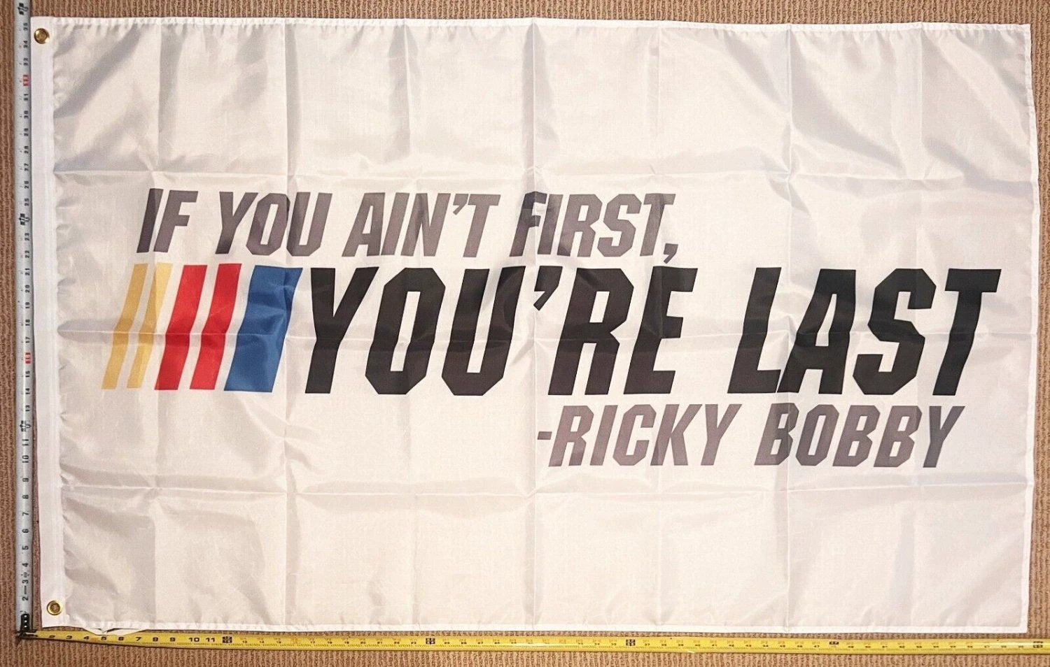 Racing Flag 1 Dirt Track American Beer Nascar Poster USA Sign 3x5' by flagsjustdoit