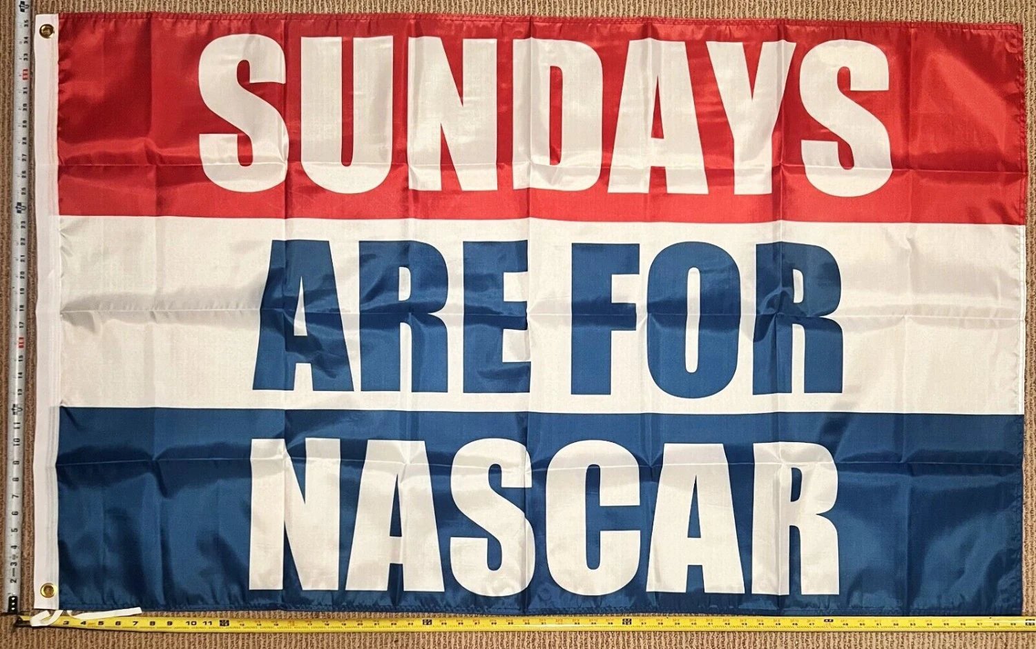 Racing Flag Dirt Track American Beer Nascar Poster USA Sign 3x5' by flagsjustdoit