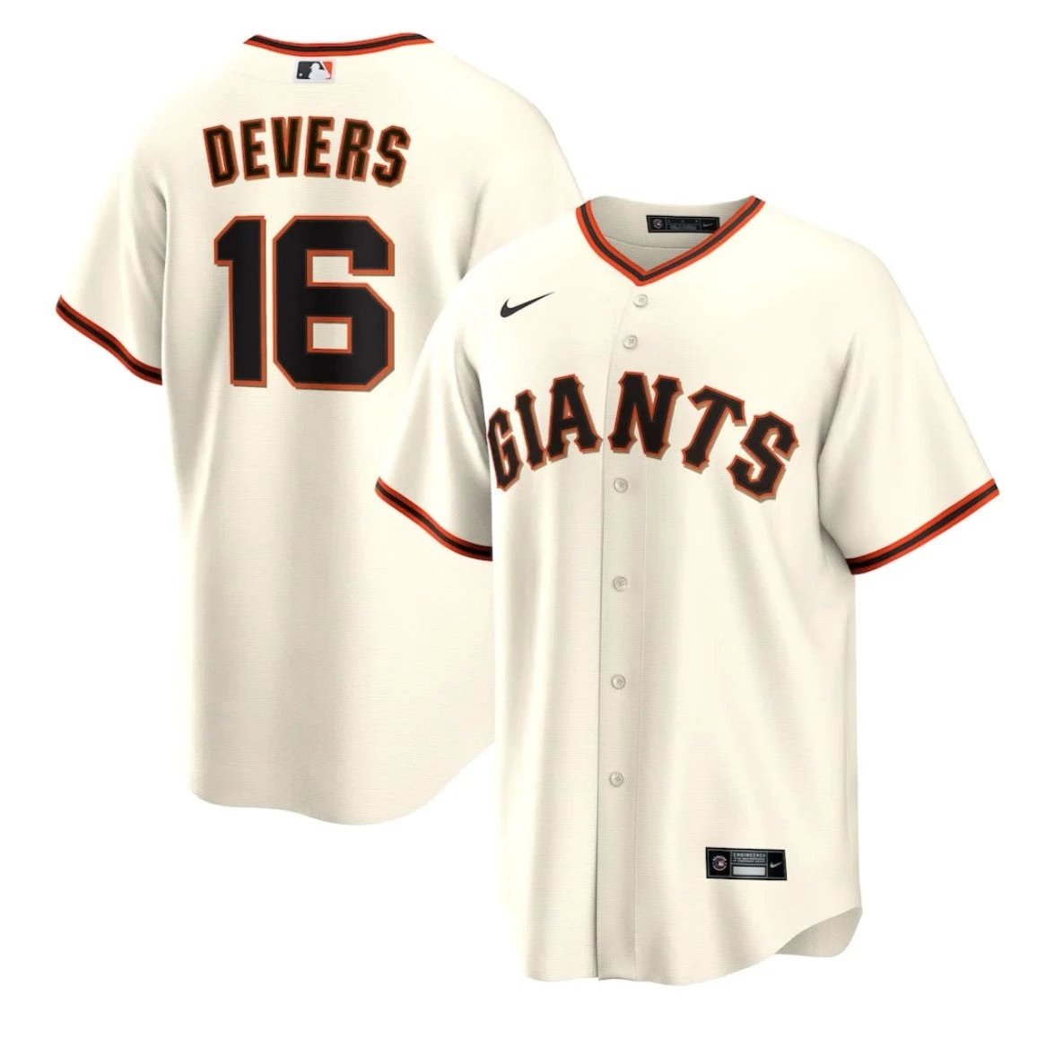 Rafael Devers #16 San Francisco Giants Cream Jersey - All Stitched by My Store