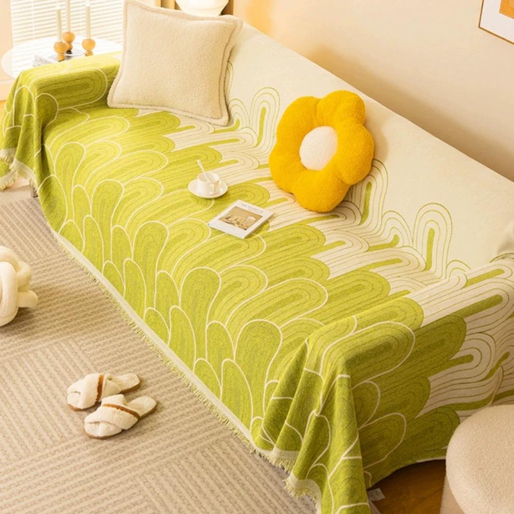 Rainbow Arches Chenille Sofa Cover by Casa & Beyond