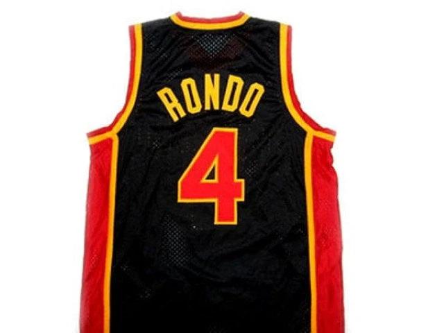 Rajon Rondo Jersey #4 Oak Hill High School Basketball Black by My store basketball