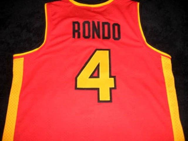 Rajon Rondo Jersey #4 Oak Hill High School Basketball Red by My store basketball