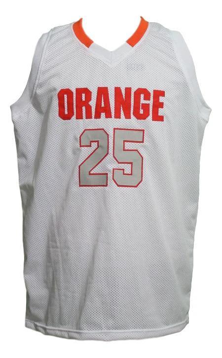 Rakeem Chrtistmas Jersey #25 Orange College Basketball Sewn White by My store basketball