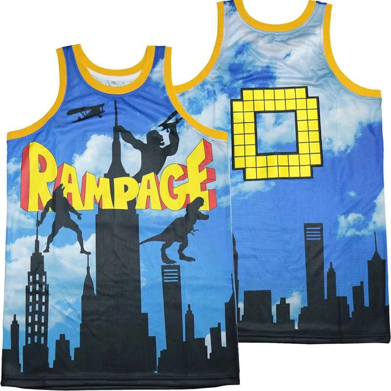 Rampage Skyline Movie Basketball Jersey by My store basketball