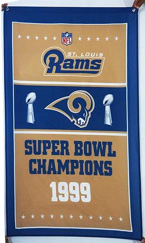 St. Louis Rams Flag-3x5 NFL Los Angeles Rams Banner-100% polyester by flagsshop