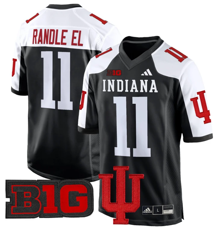 Randle El Jersey #11 Indiana Hoosiers 2024 Game V2 Football Black Alternate by My Store