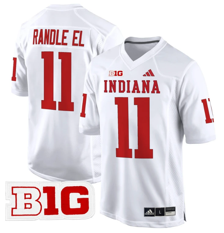 Randle El Jersey #11 Indiana Hoosiers 2024 Game V2 Football White by My Store
