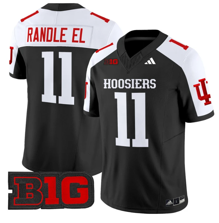 Randle El Jersey #11 Indiana Hoosiers Vapor Limited Football Black Alternate by My Store