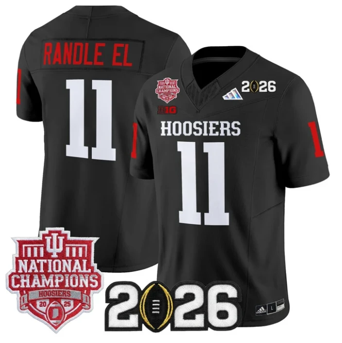Randle El Jersey #11 Hoosiers 2025 National Champions 2026 Patch Stitched by My Store NCAA Football Jerseys