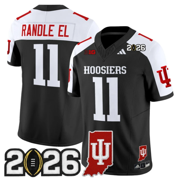 Randle El Jersey #11 Indiana Hoosiers 2026 CFP Final Indiana State Stitched by My Store NCAA Football Jerseys