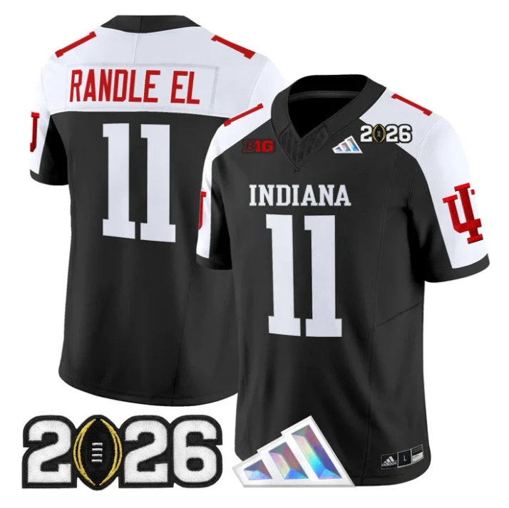Randle El Jersey #11 Indiana Hoosiers 2026 CFP Final V3 Stitched by My Store NCAA Football Jerseys
