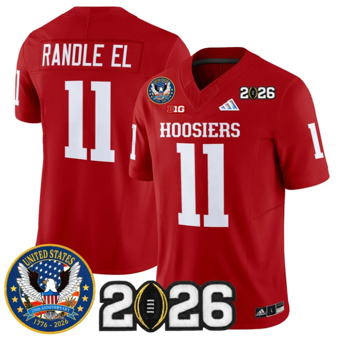 Randle El Jersey #11 Indiana Hoosiers United States 250th 2026 Stitched by My Store NCAA Football Jerseys