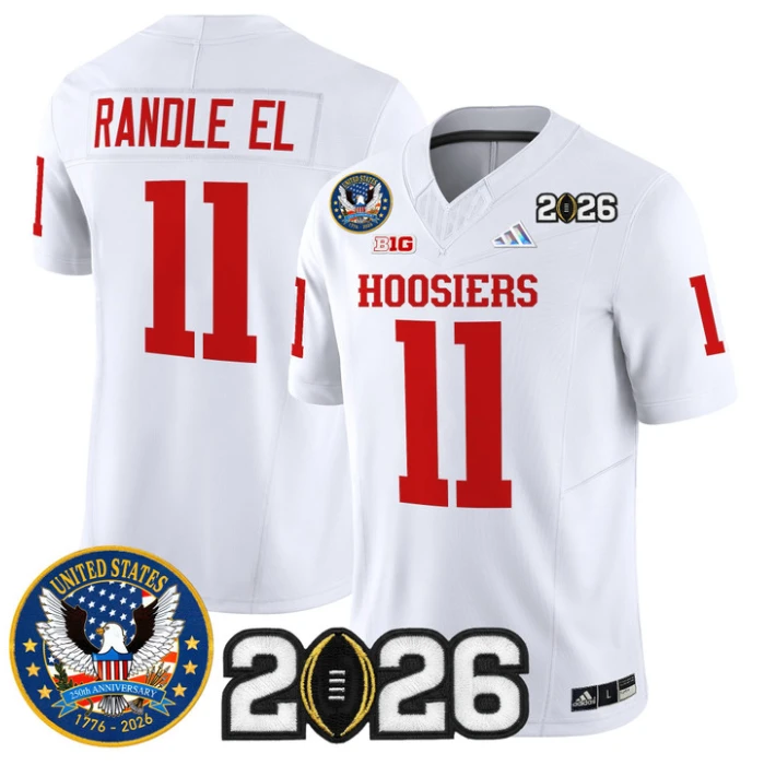 Randle El Jersey #11 Indiana Hoosiers United States 250th 2026 Stitched by My Store NCAA Football Jerseys