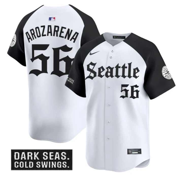 Randy Arozarena Jersey #56 Seattle Mariners Deep Sea Gothic Edition Limited Stitched Alternate by My Store