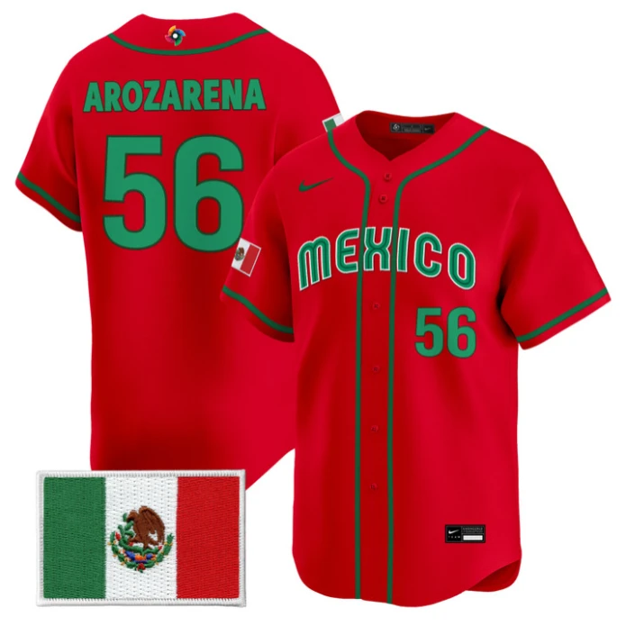 Randy Arozarena Jersey #56 Mexico World Baseball Classic 2026 Stitched by My Store