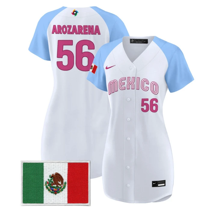 Randy Arozarena Jersey #56 Team Mexico 2026 World Baseball Dress Stitched by My Store