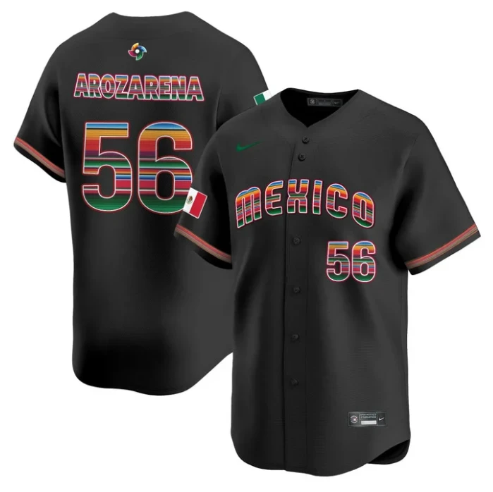 Randy Arozarena Jersey #56 Team Mexico 2026 World Baseball Serape Edition Stitched by My Store