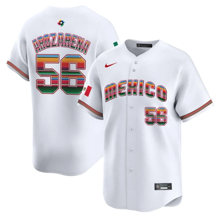 Randy Arozarena Jersey #56 Team Mexico 2026 World Baseball Serape Edition Stitched by My Store