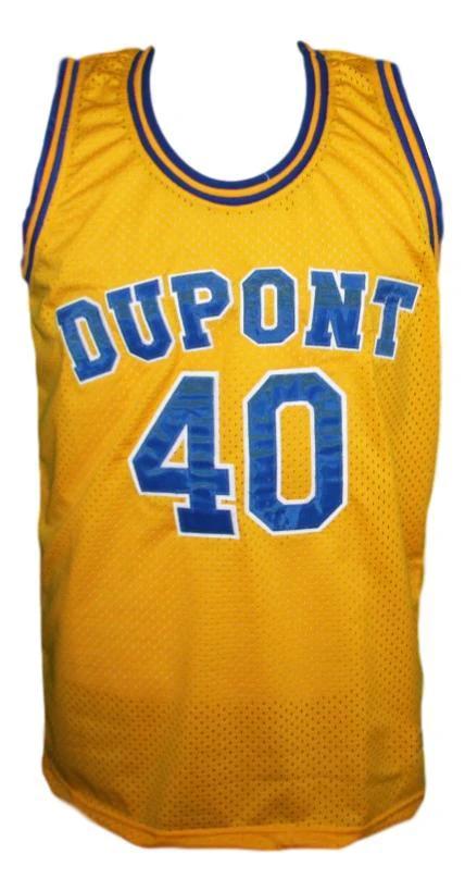 Randy Moss Jersey #40 Dupont High School Basketball Yellow by My store basketball