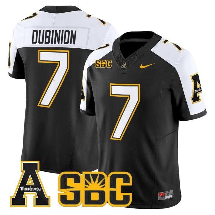 Rashod Dubinion Jersey #7 App State Mountaineers 2025 Vapor Limited Stitched by My Store NCAA Football Jerseys