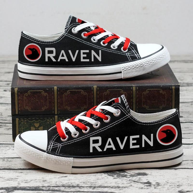 Raven Low Top Canvas Sport Sneakers Shoes For Men Women Fans by Crocs