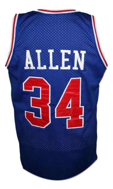 Ray Allen Jersey #34 Hillcrest High School Basketball Blue by My store basketball