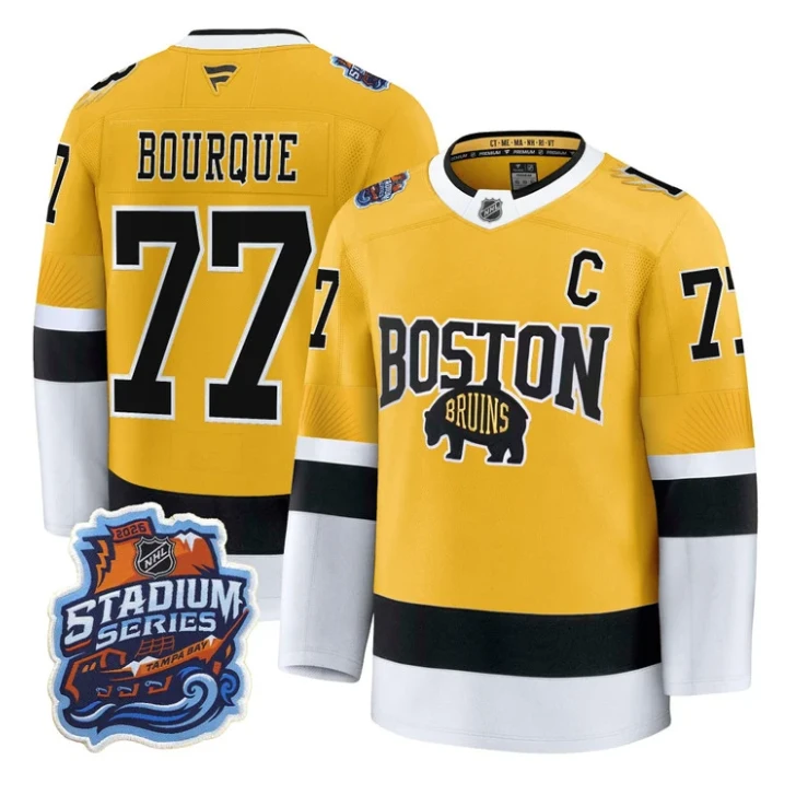 Ray Bourque Jersey #77 Boston Bruins 2026 Stadium Series Premium Stitched by Hockey David