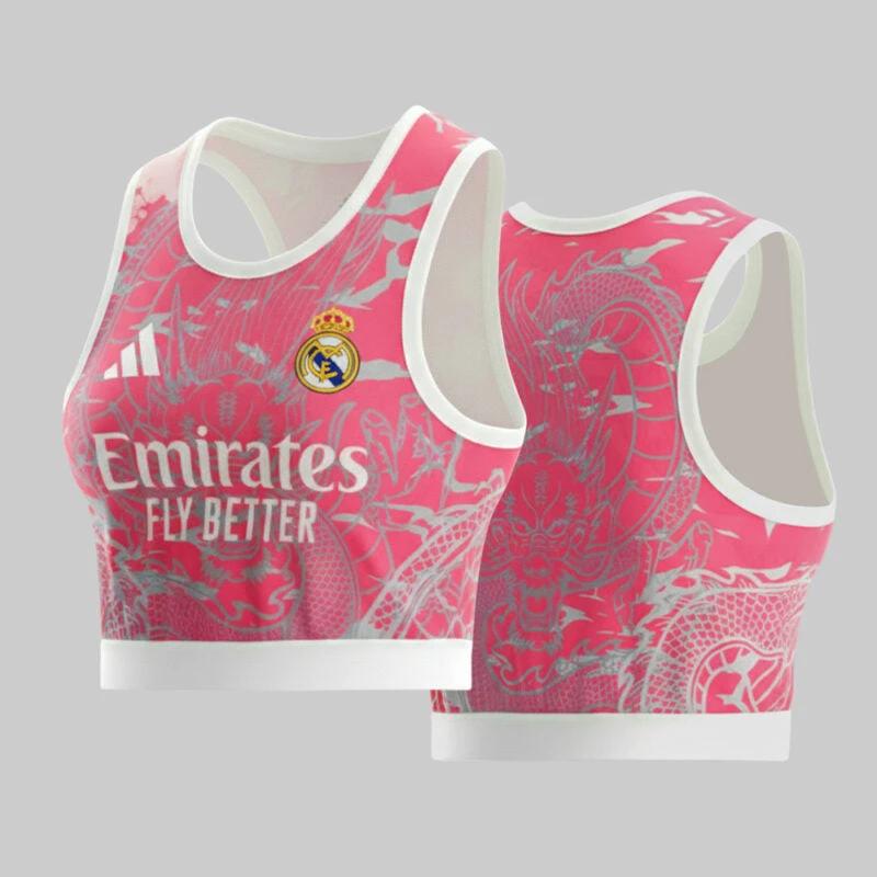 Real Madrid 2025-26 Dragon Crop Jersey Bold Fan Statement – Pink by Soccer Jersey