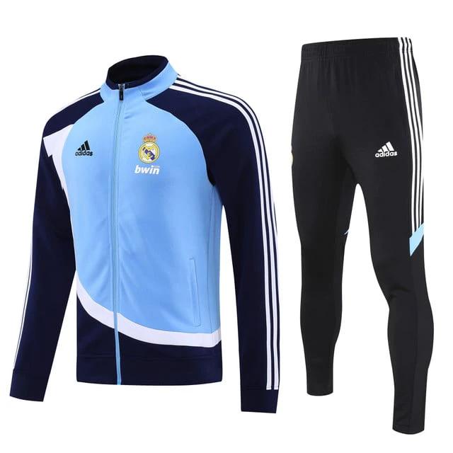 Real Madrid 2025-26 Soccer Training Set Bwin Revival – Blue and Navy by Soccer Jersey