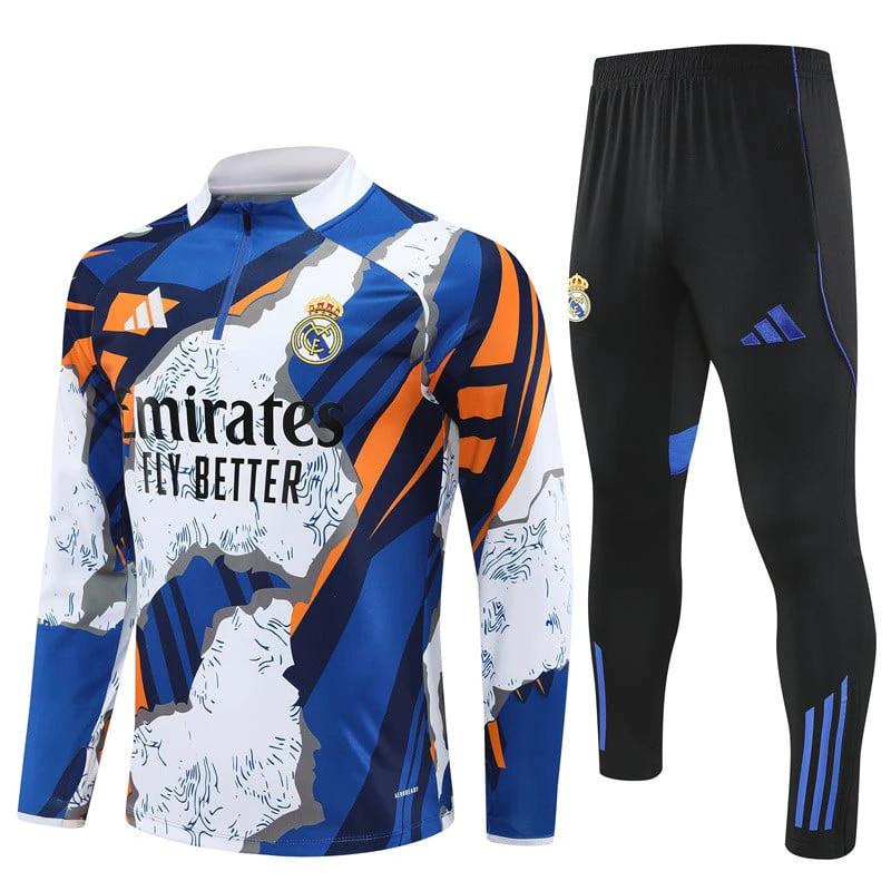 Real Madrid 2025-26 Soccer Training Set – Abstract Ice Storm Edition by Soccer Jersey