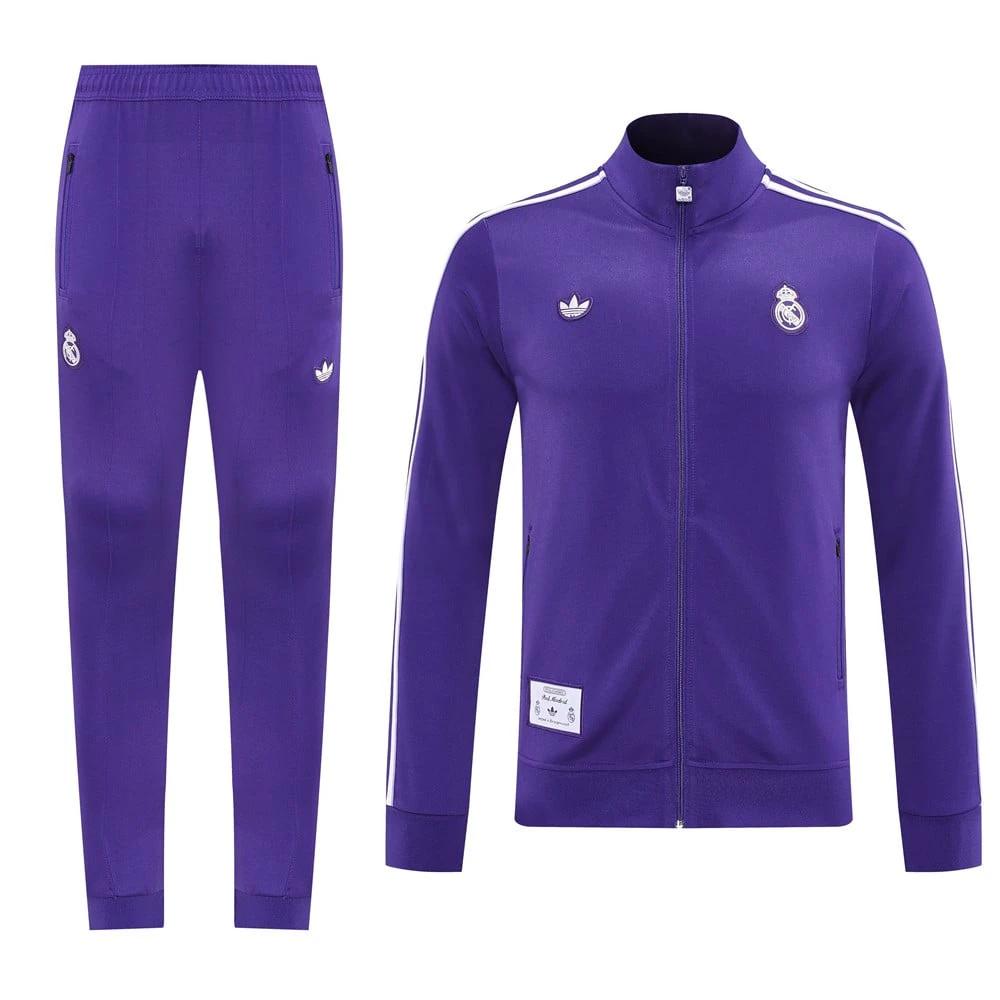 Real Madrid 2025-26 Soccer Training Set – Purple by Soccer Jersey