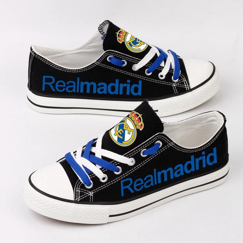 Real Madrid Low Top Canvas Sport Sneakers Shoes For Men Women Fans by Crocs