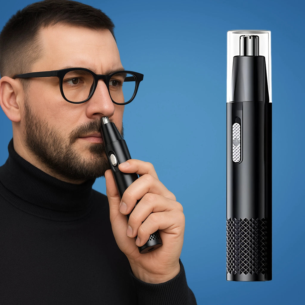 Rechargeable Nose Hair Trimmer – Cordless & Portable – Safe Blades – Trims Nose & Ear Hair – Easy to Clean – For Men & Women Bowlift by Bowlift